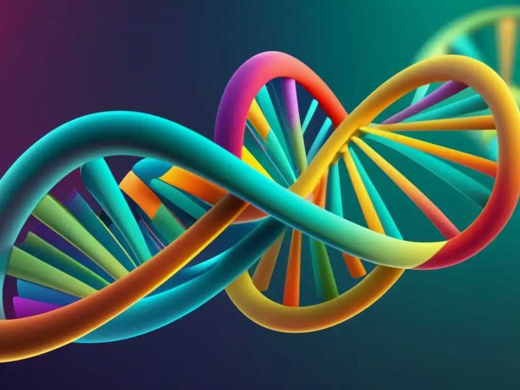 Elegante ADN en 8k Estructura de ADN en 8k: Medicina de precisión y biomedicina: futuro saludable