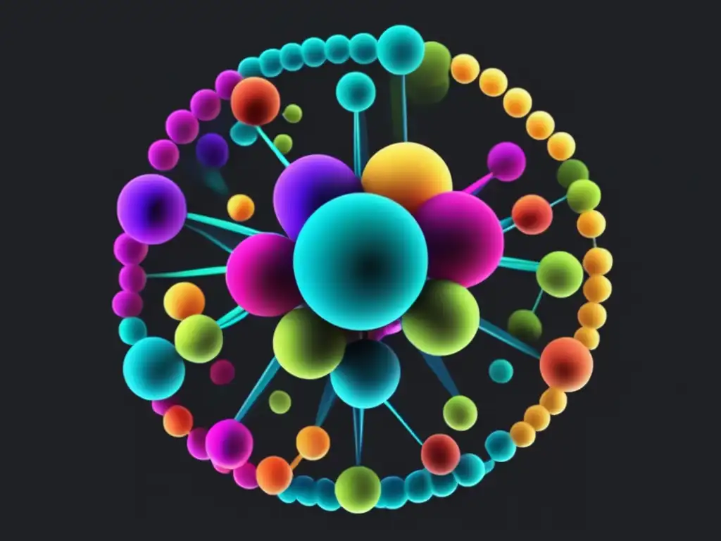 Estructura molecular abstracta que representa enfermedades infecciosas y microbiología