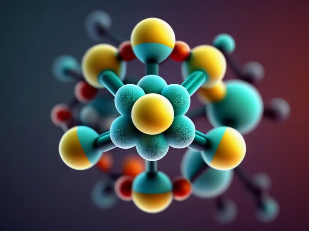 Estructura de molécula 8k de alta resolución