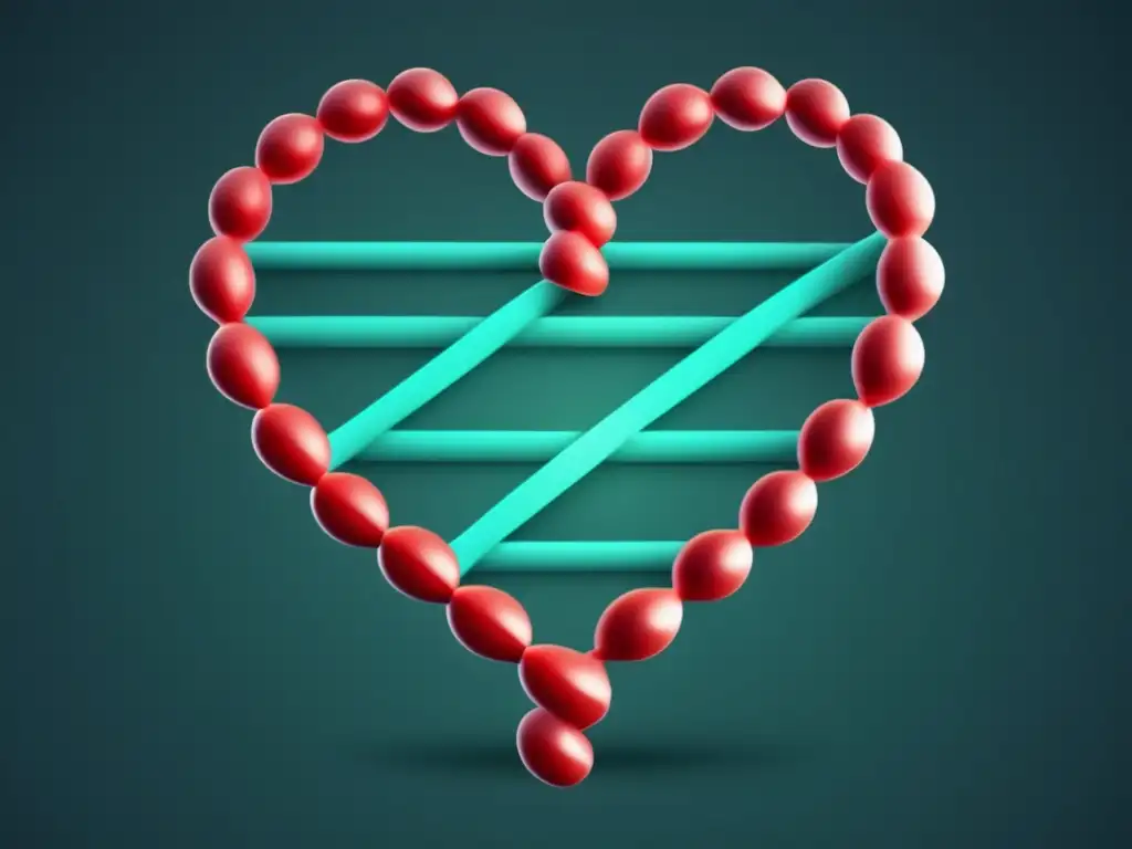 ADN en forma de corazón Beneficios ingeniería genética en enfermedades hereditarias