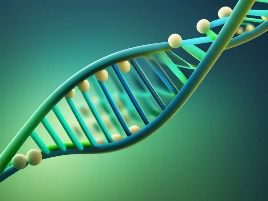 Avances edición genética para medicina personalizada: Imagen 8k de un ADN en forma de doble hélice, representado de manera minimalista y detallada