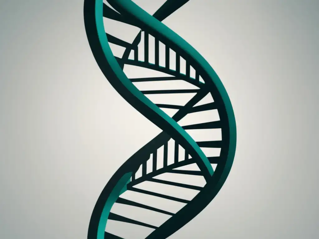 Elegante ADN en monocromo Ingeniería genética en conservación especies: Helice DNA minimalista, elegante y preciso