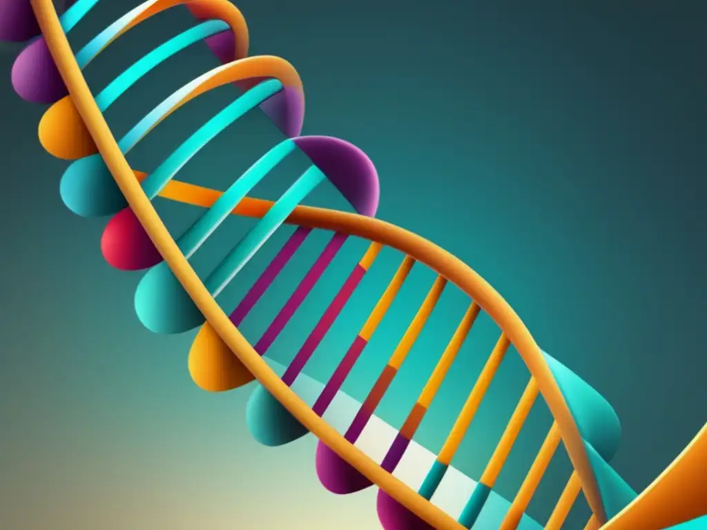 Imagen abstracta de una estructura de ADN con terapias personalizadas en farmacología pediátrica