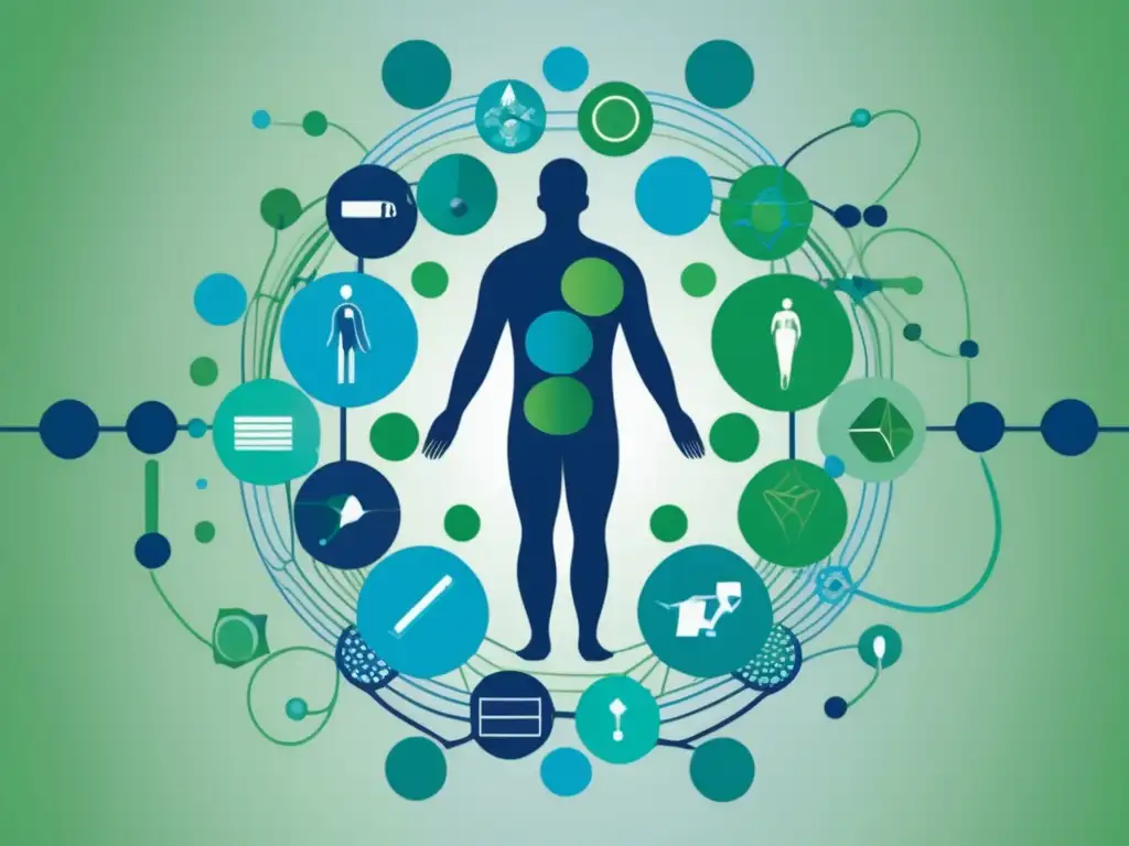 Avances de la biomedicina en salud Importancia de la biomedicina en la salud - cuerpo humano abstracto que representa avances vanguardistas y eficiencia en el cuidado