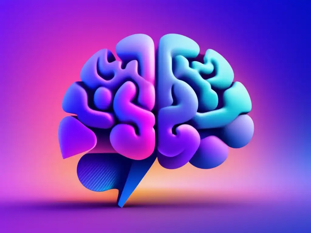 Descubriendo las bases de la neurociencia: Imagen 8k de un cerebro abstracto, con redes neuronales detalladas y colores vibrantes