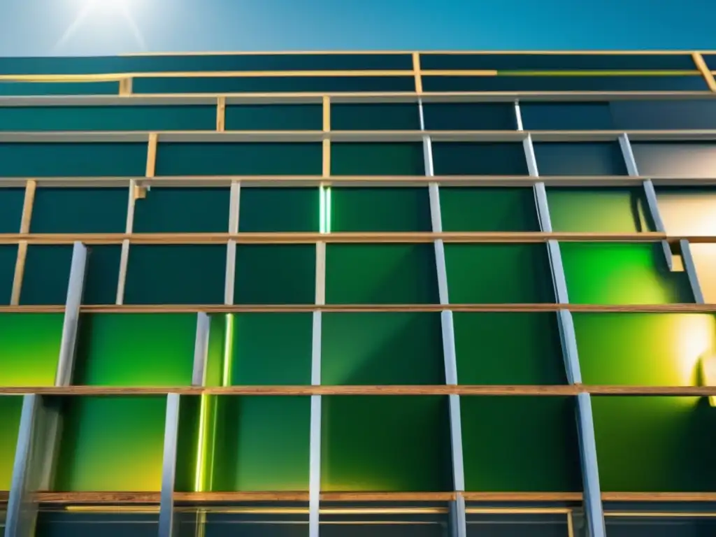 Materiales avanzados y sostenibles Materiales avanzados para desafíos ambientales: una representación abstracta impresionante de la armonía entre naturaleza e innovación