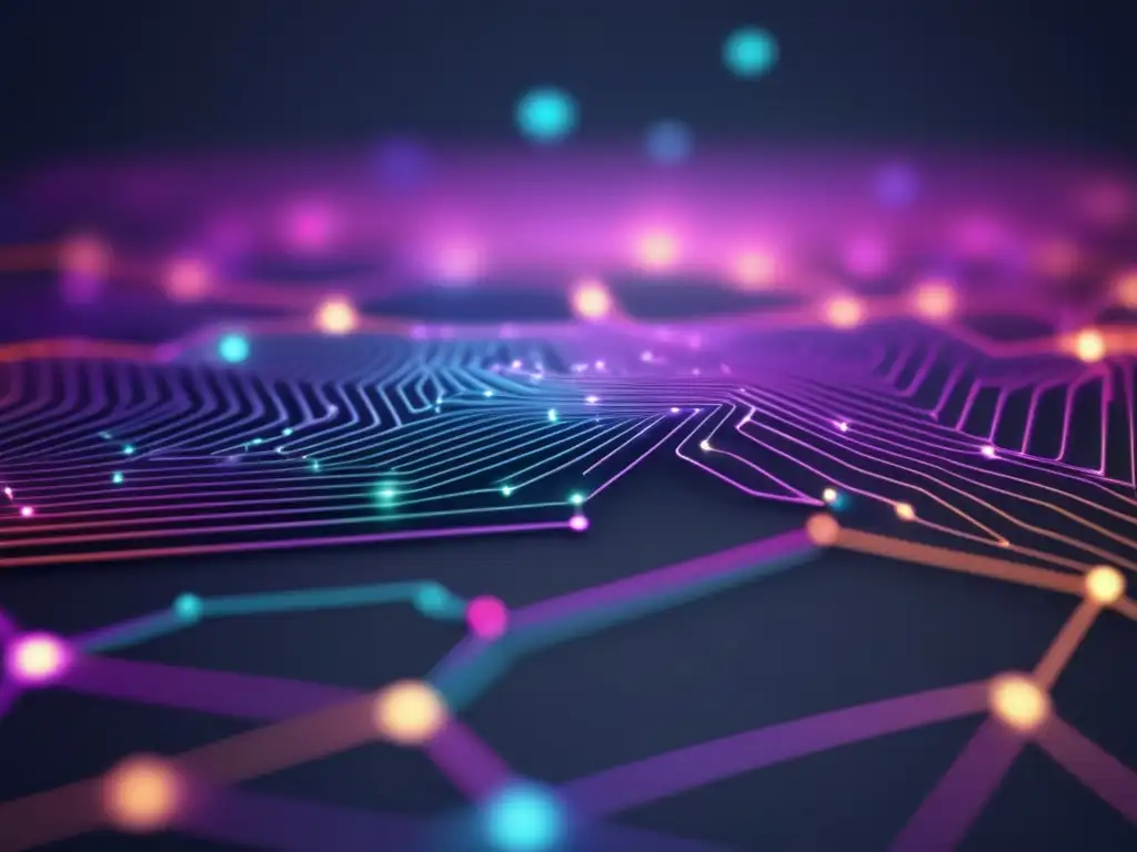 Nanotecnología en la electrónica: Beneficios y aplicaciones - Imagen abstracta y detallada de 8k que representa la nanotecnología en la electrónica