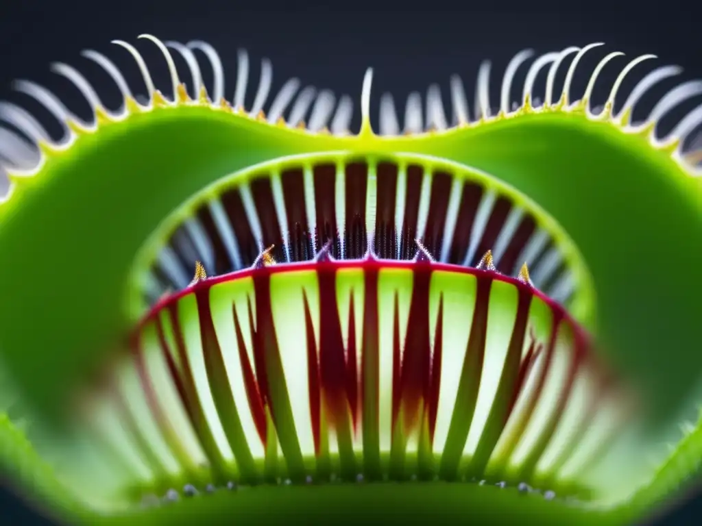 Plantas carnívoras: biodiversidad fascinante - Venus flytrap en estilo abstracto, 8k, ultradetallada