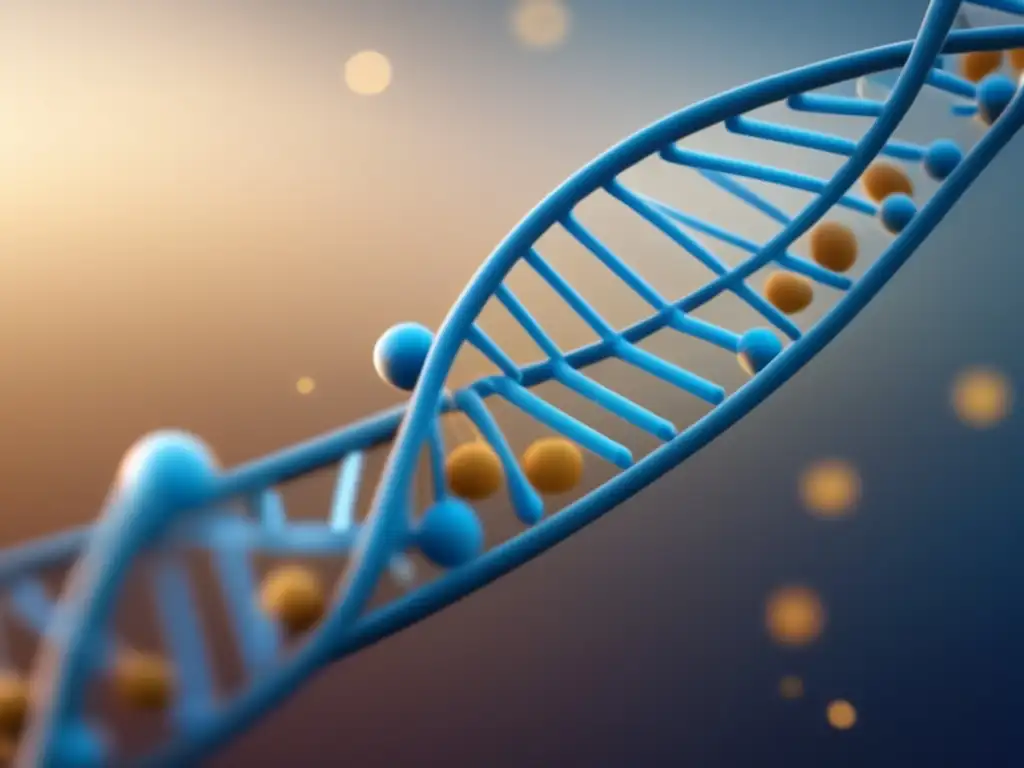 Importancia de la epigenética en diabetes: imagen abstracta representando la relación entre factores genéticos y modificaciones epigenéticas