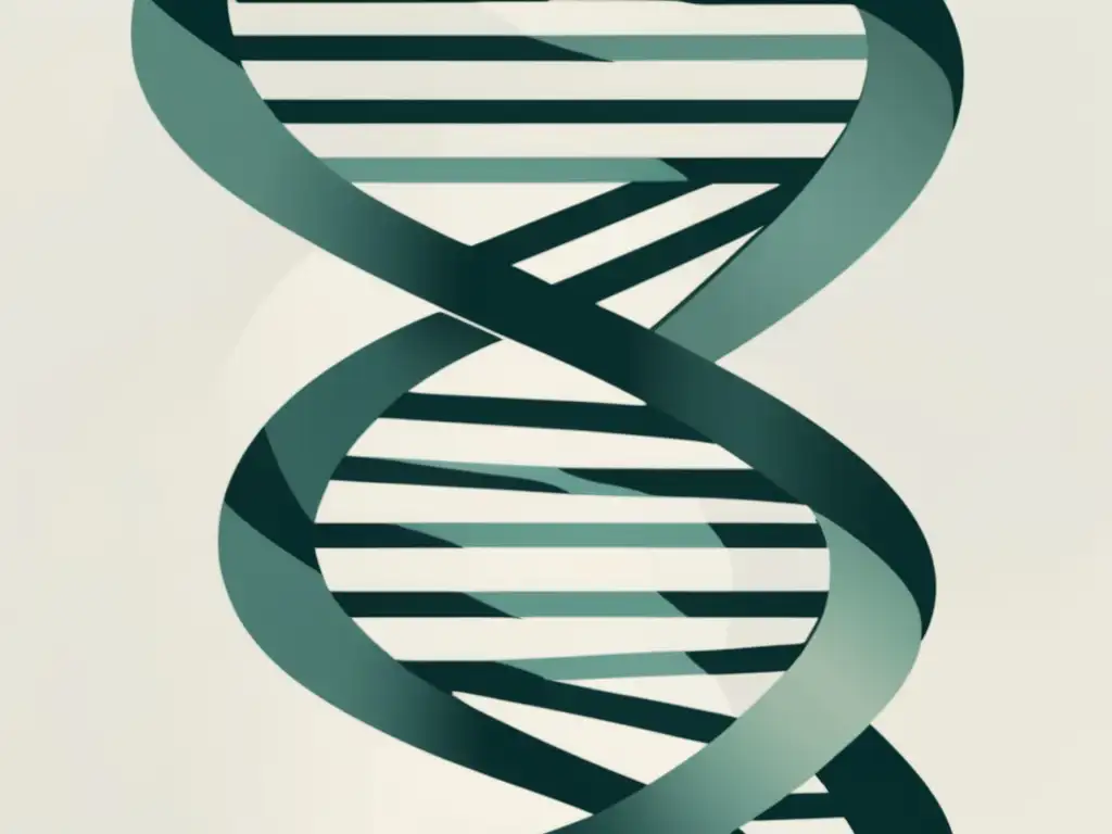 DNA doble hélice: estructura, patrón intrincado, estilo minimalista, código genético, elementos abstractos, clonación humana