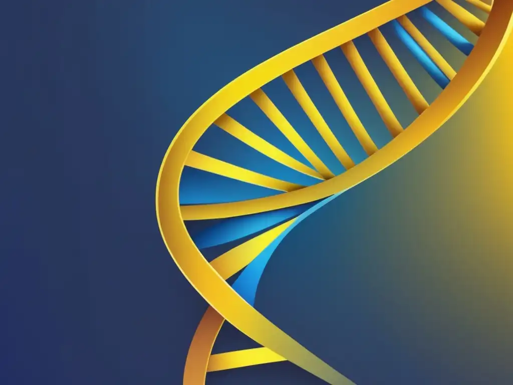 Importancia de la Química Orgánica en Genética: imagen abstracta de una estructura de ADN en gradiente de colores vibrantes