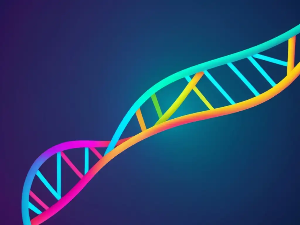 Imagen abstracta que muestra la probabilidad genética y la predicción de enfermedades en una red de ADN interconectada