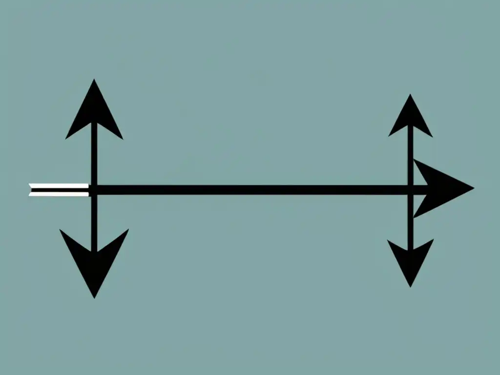 Leyes de Newton explicadas detalladamente: imagen minimalista y abstracta de la Tercera Ley de Movimiento de Newton