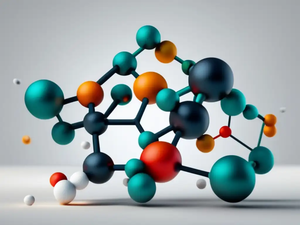 Química Orgánica en Medicina: Representación visual de estructuras moleculares, destacando la importancia en 8k