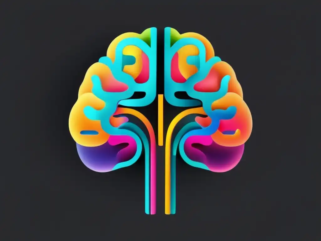 Estructuras principales del cerebro en imagen ultradetallada 8k para 