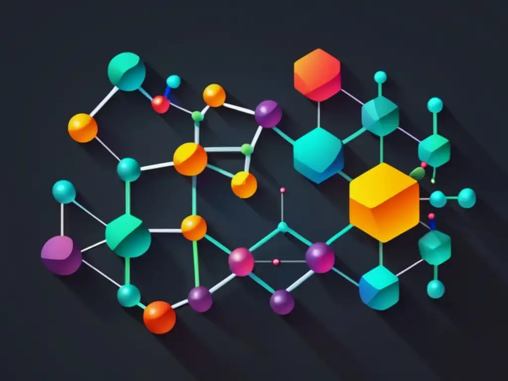 Mitos comunes en Química Orgánica - Imagen detallada y abstracta que representa la belleza y complejidad de la química orgánica