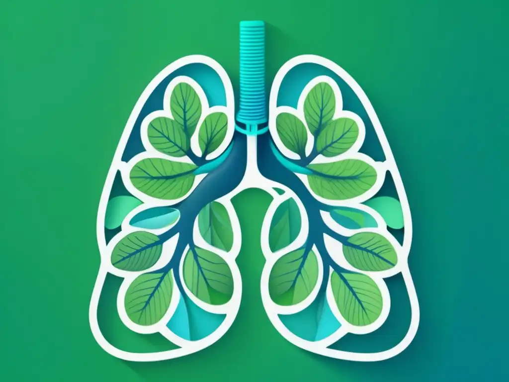 Importancia del estudio anatómico completo: Respiratorio detallado, 8k imagen abstracta minimalista de pulmones, bronquios y tráquea