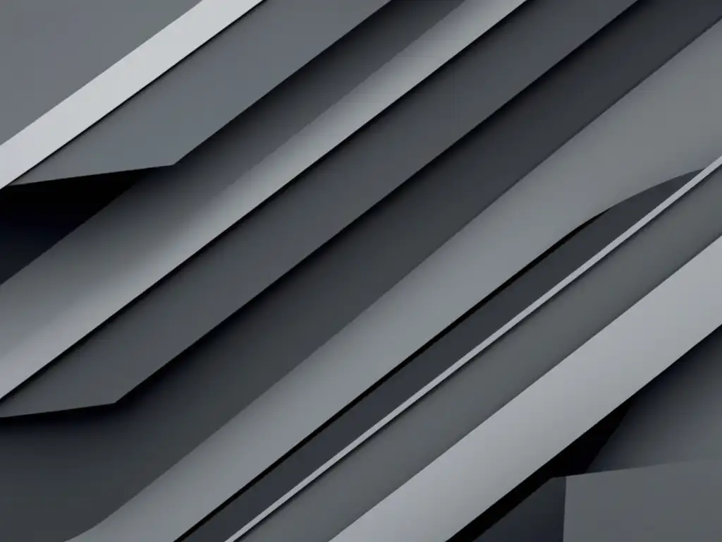 Geometría minimalista en gris Materiales avanzados en arquitectura moderna, composición abstracta minimalista con formas geométricas superpuestas en tonos grises