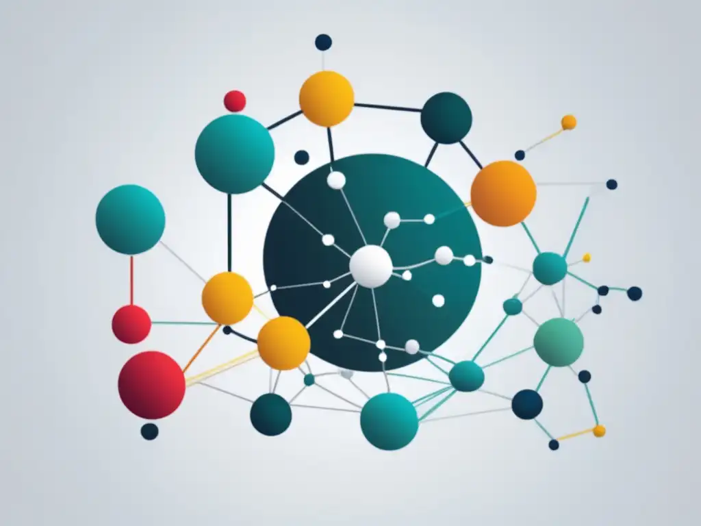 Representación minimalista y abstracta de la integración de datos biológicos, modelado de redes y relaciones proteína-ADN