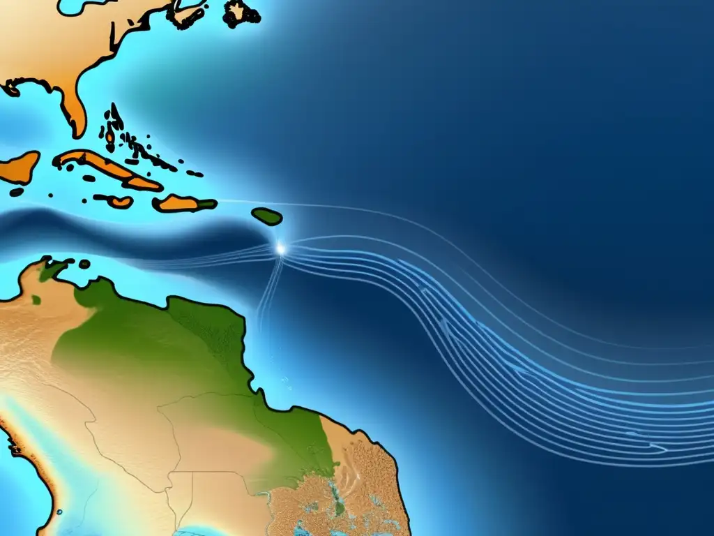 Interconexión de corrientes oceánicas: Golfo de México a Europa, Antártida a Sudamérica, costa de África