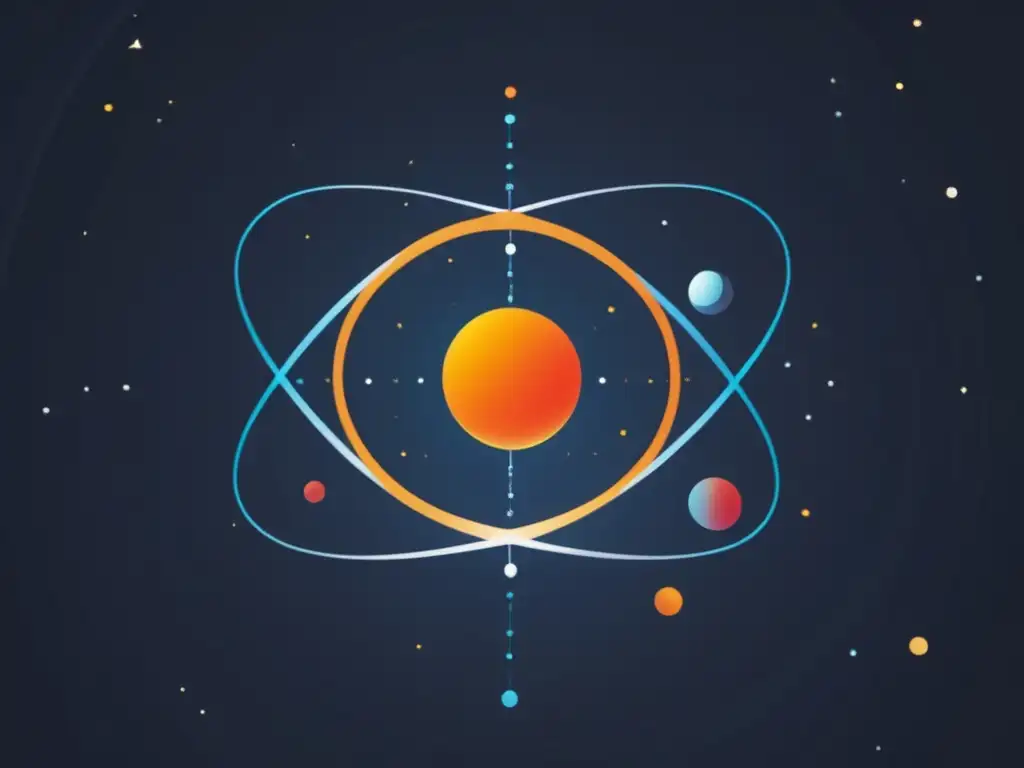 Diferencias entre Relatividad y Cuántica: Imagen minimalista que muestra interacción y armonía entre teorías fundamentales