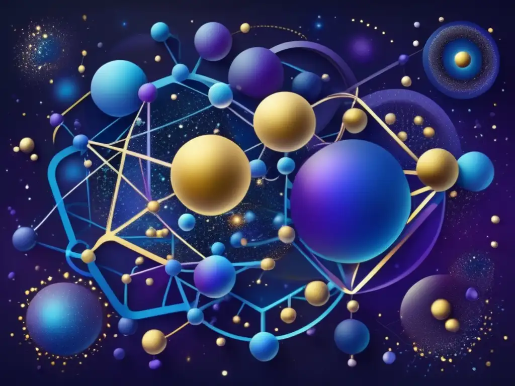 Intersección química inorgánica astroquímica en imagen abstracta