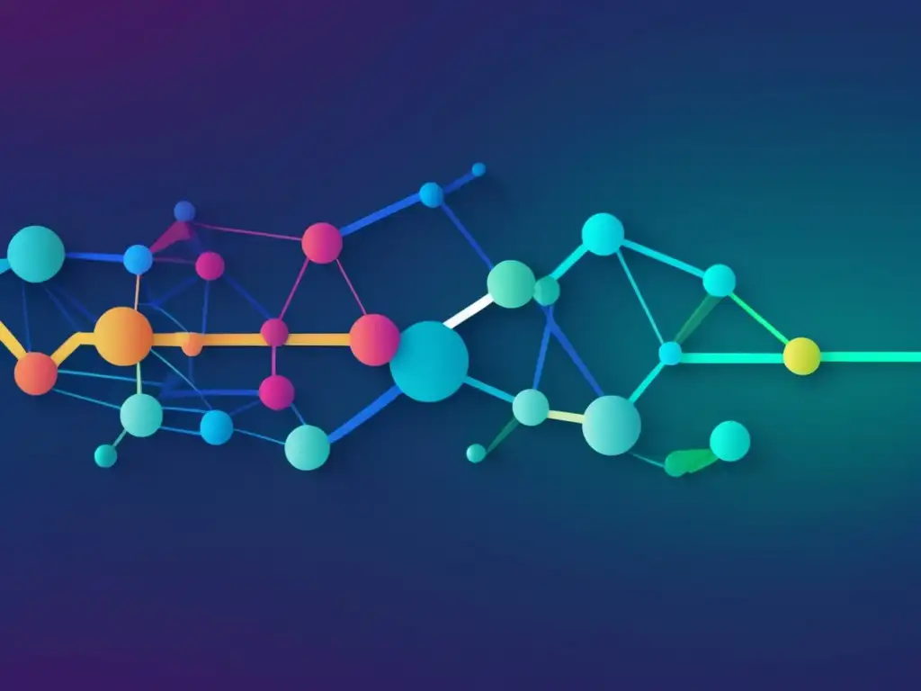 Herramientas de bioinformática y microbiología entrelazadas en una imagen abstracta y minimalista