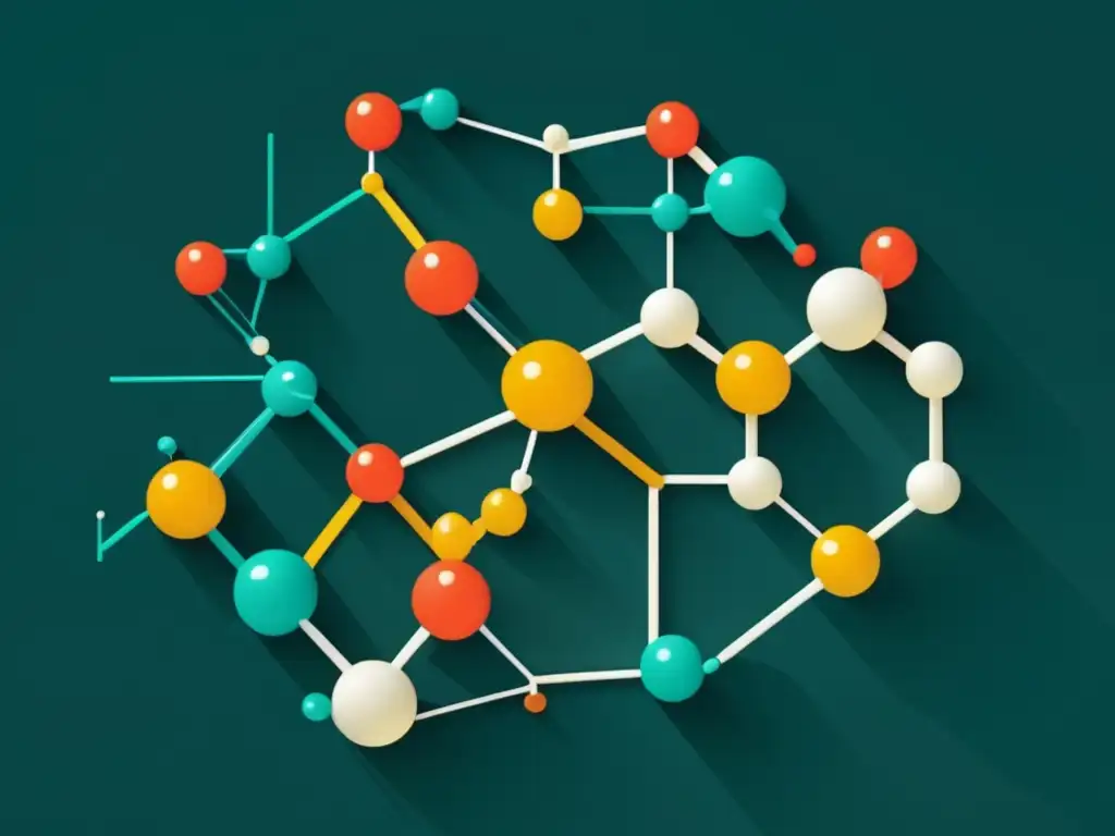 Importancia de la isomería en química orgánica: imagen abstracta y minimalista con representaciones de isómeros en un patrón visualmente impactante