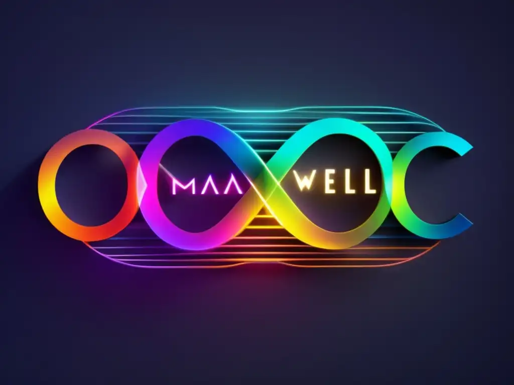 Explorando conexión electromagnetismo luz: imagen impresionante de las ecuaciones de Maxwell, simbolizando la relación entre electromagnetismo y luz