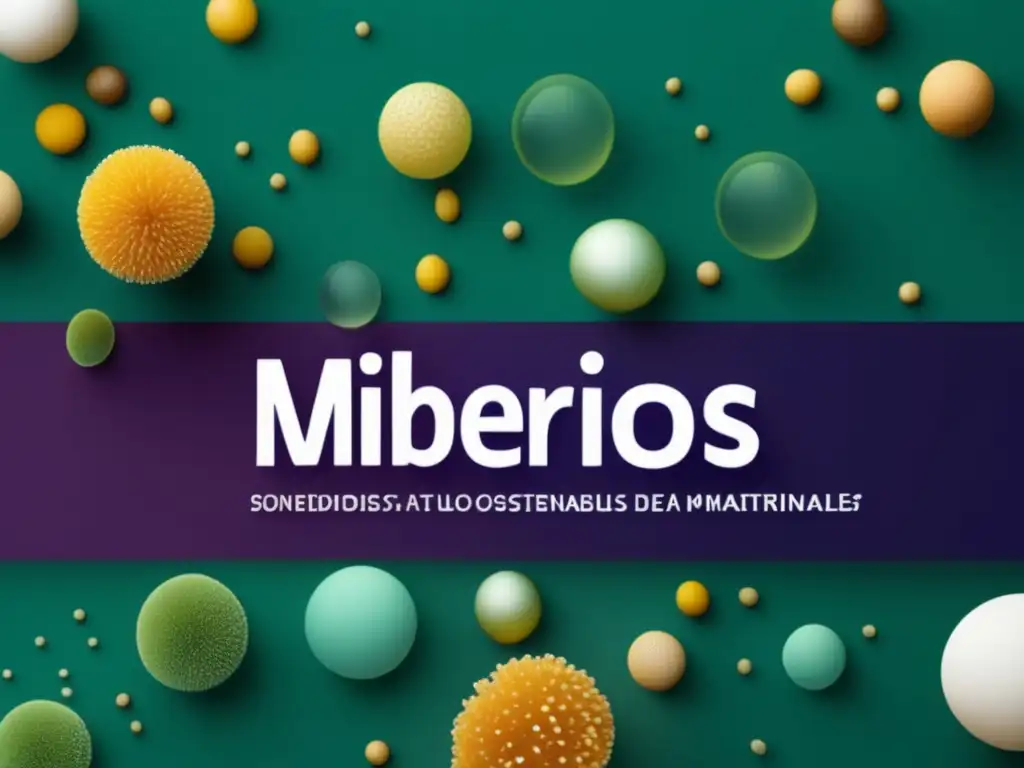 Microbios interaccionando con materiales sostenibles: Beneficios y aplicaciones