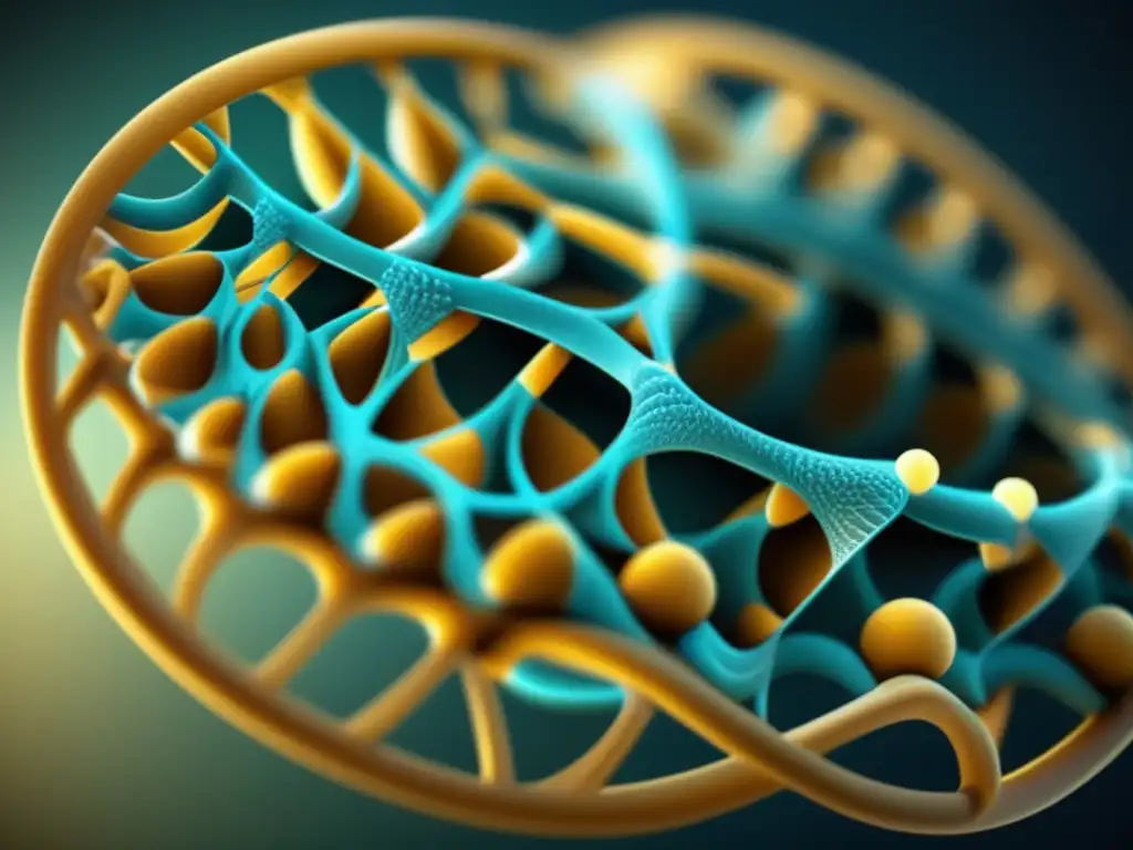 Biomolécula en 8k: estructura detallada y hermosa en física biológica