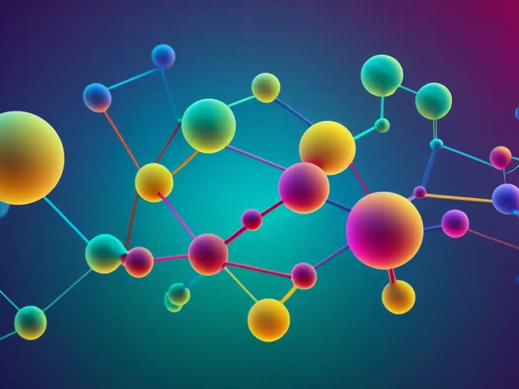 Estructuras moleculares en colores vibrantes, representando la importancia del diseño de fármacos