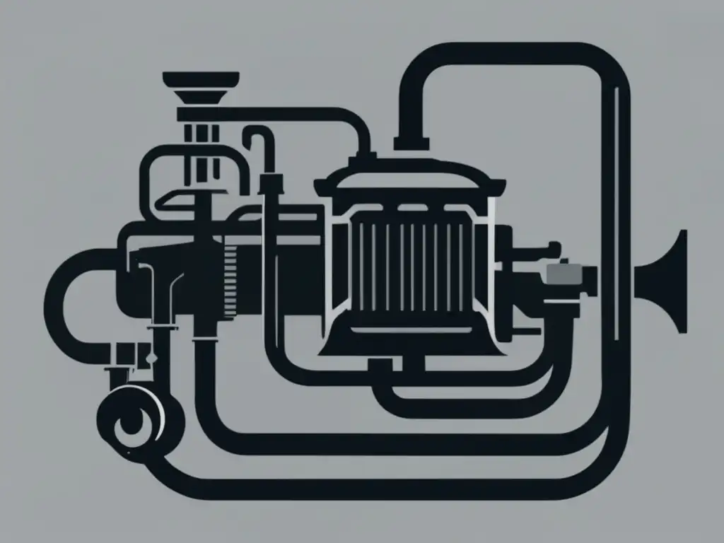 Funcionamiento eficiente de motores de combustión interna con sistemas detallados de escape, lubricación y enfriamiento