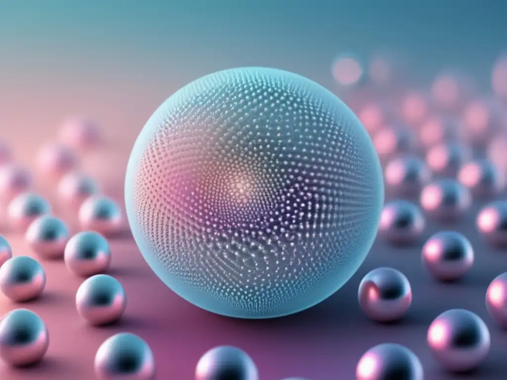 Nanopartícula metálica con patrones geométricos Nanopartícula: diseño intrincado y potencial en nanotecnología para tratamiento de enfermedades infecciosas