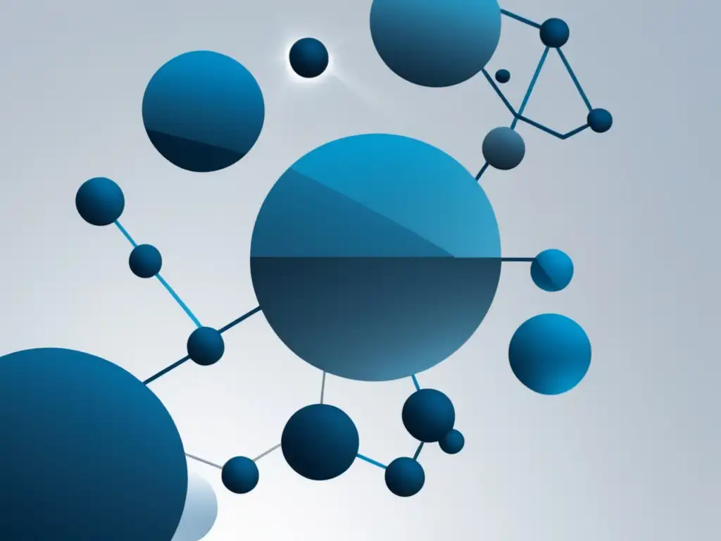 Nanomateriales en la Industria Farmacéutica: Representación abstracta y minimalista de avances tecnológicos en la farmacia