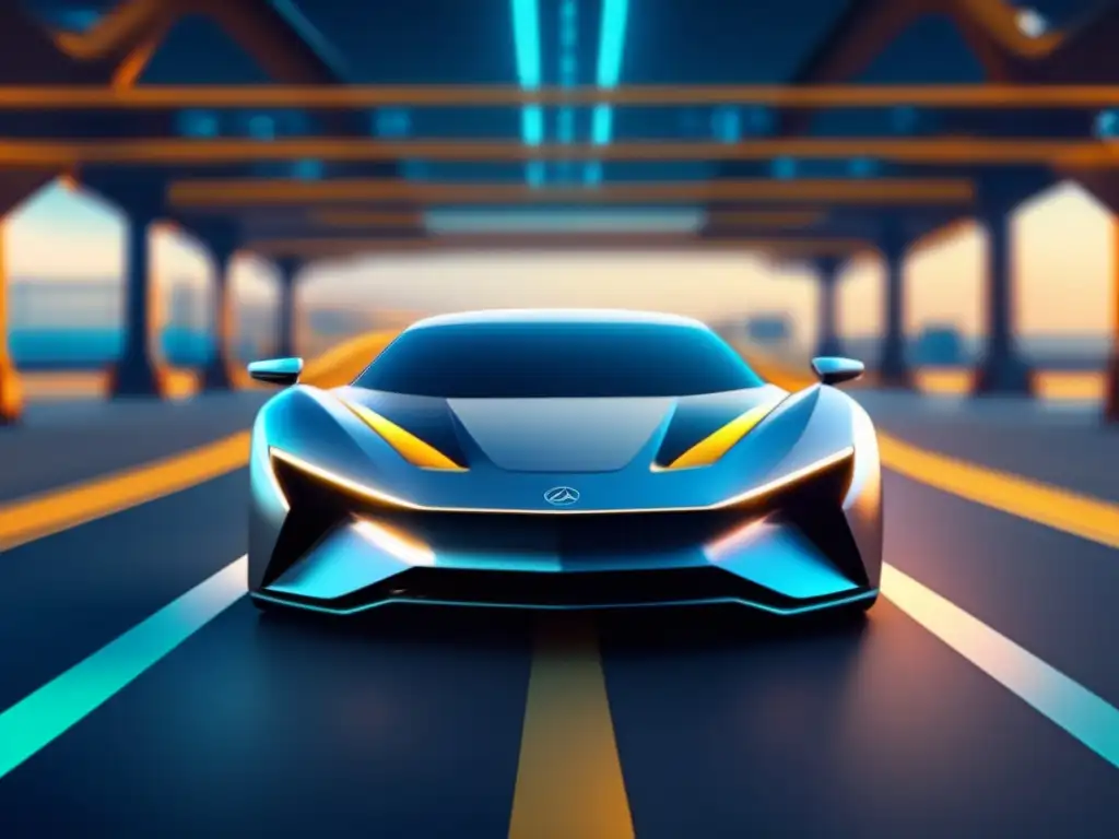 Automóvil futurista con nanotecnología Automóvil futurista con nanotecnología en aplicaciones automotrices