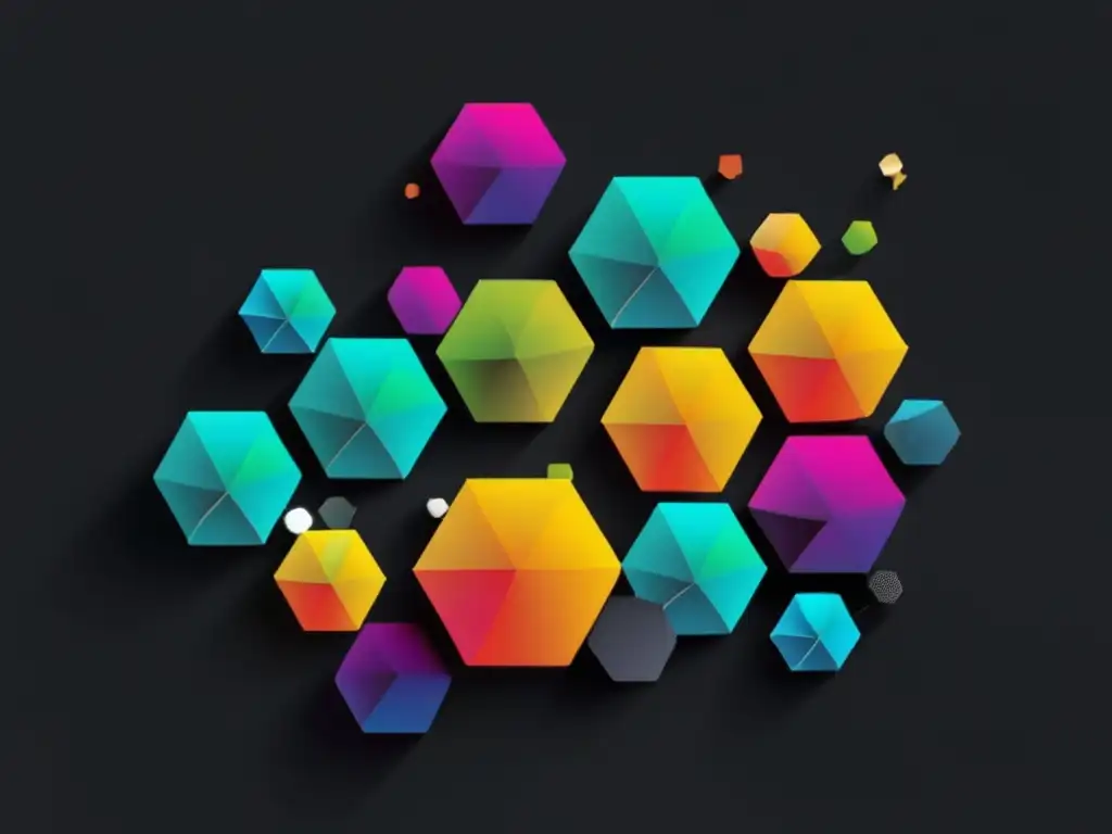 Nanotecnología para eliminar contaminantes: Representación abstracta minimalista de la nanotecnología y su impacto ambiental