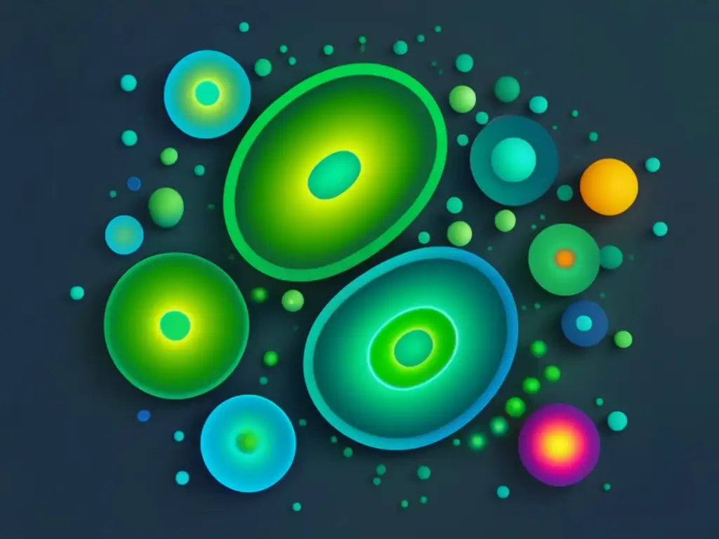 Beneficios y peligros de las bacterias en una imagen 8k ultradetallada de representación minimalista y abstracta de bacterias