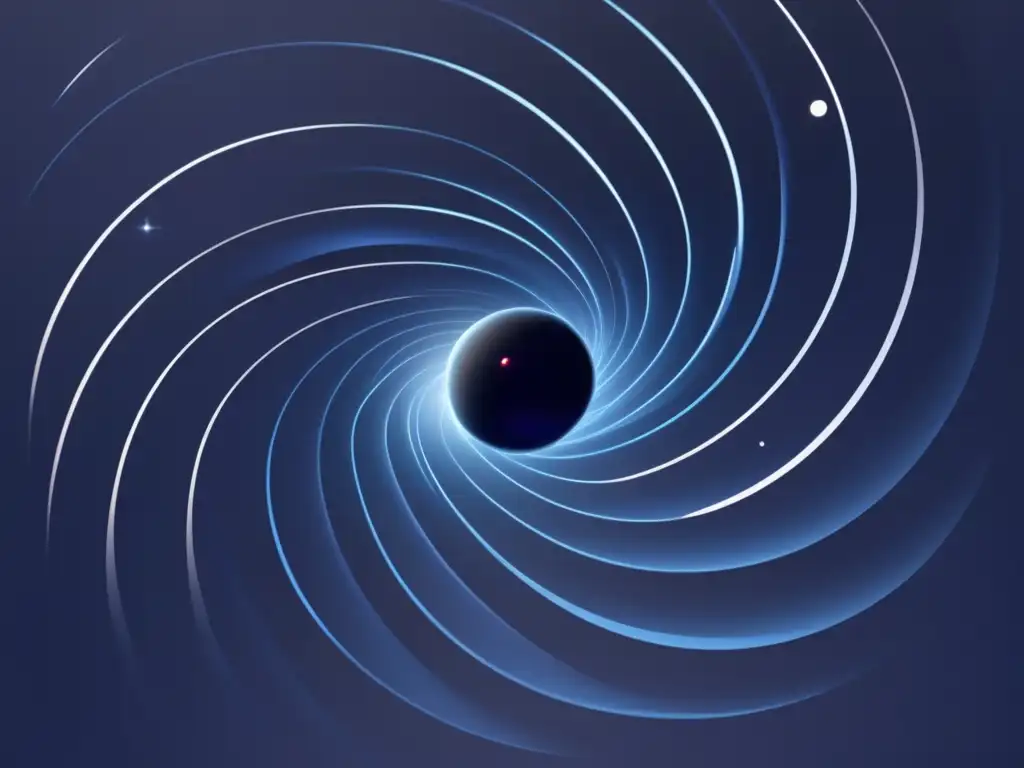 Imagen abstracta de ondas gravitacionales y dimensiones extra: Gravitación cuántica y nuevas dimensiones