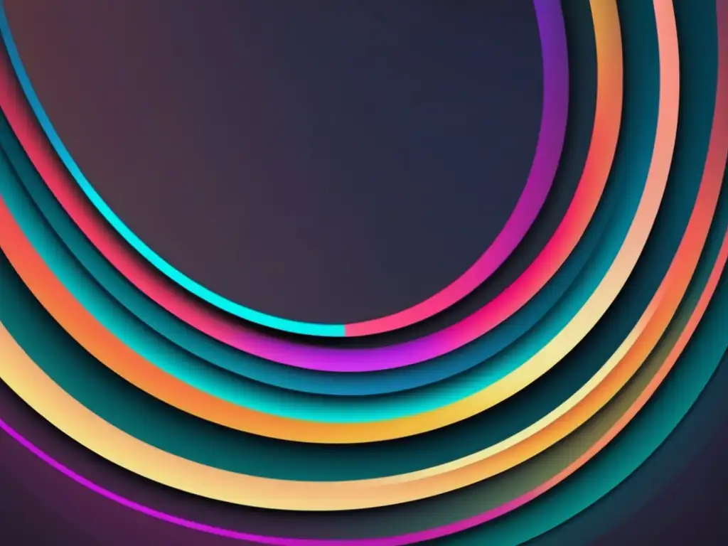 Imagen abstracta con patrón de ondas en colores neon, evocando aplicaciones prácticas de la acústica ultrasonica