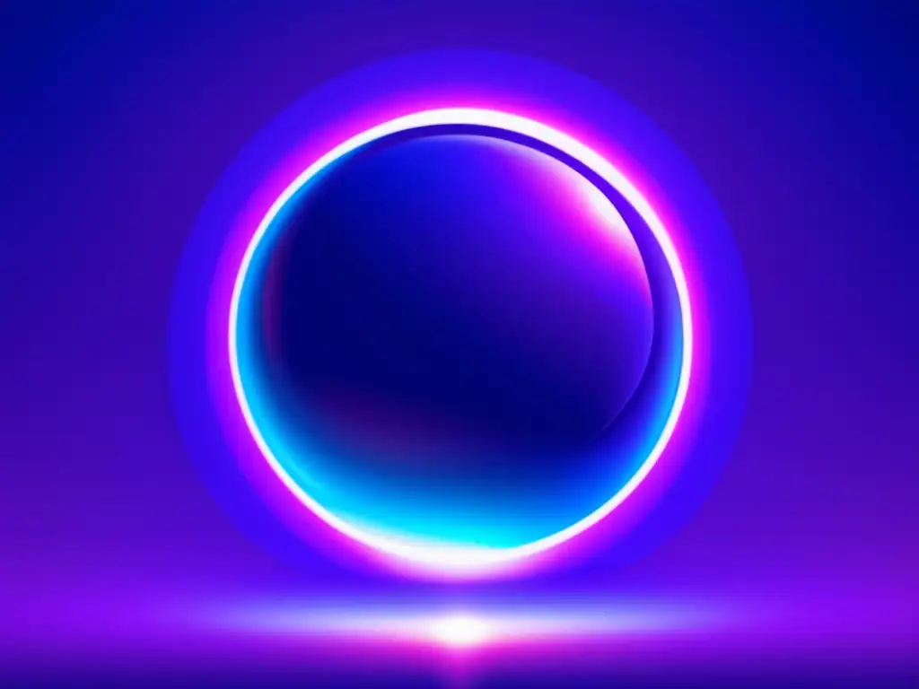 Innovaciones tecnológicas contra la contaminación: imagen abstracta futurista con un orbe brillante y una red de líneas entrelazadas