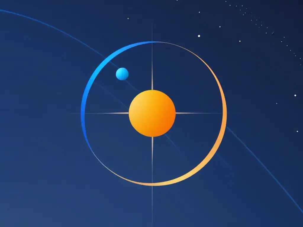 Ilustración de órbita elíptica terrestre alrededor del Sol: influencia de la inclinación axial en las estaciones del año