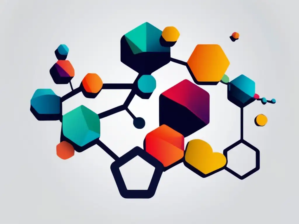 Importancia de la Química Orgánica en Materiales: imagen abstracta que representa propiedades y versatilidad