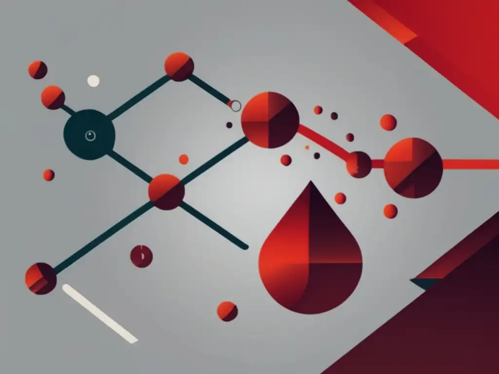 Importancia oxidación y reducción en química inorgánica: imagen abstracta de contraste y formas geométricas que representa el proceso