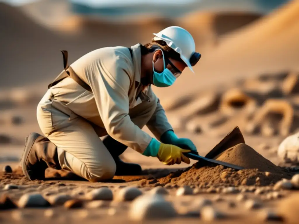 Paleontología: Excavación y Análisis de Fósiles con Precisión