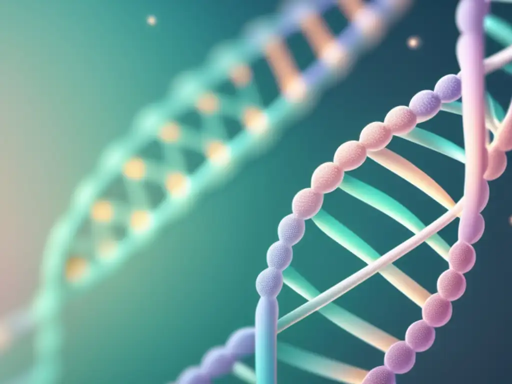 Imagen de ADN interconectado en farmacogenómica médica moderna