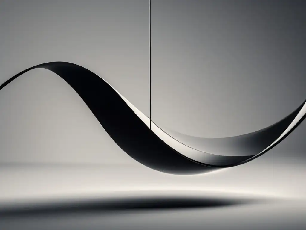 Imagen: Movimiento armónico simple física, pendulo abstracto elegante y preciso en 8k