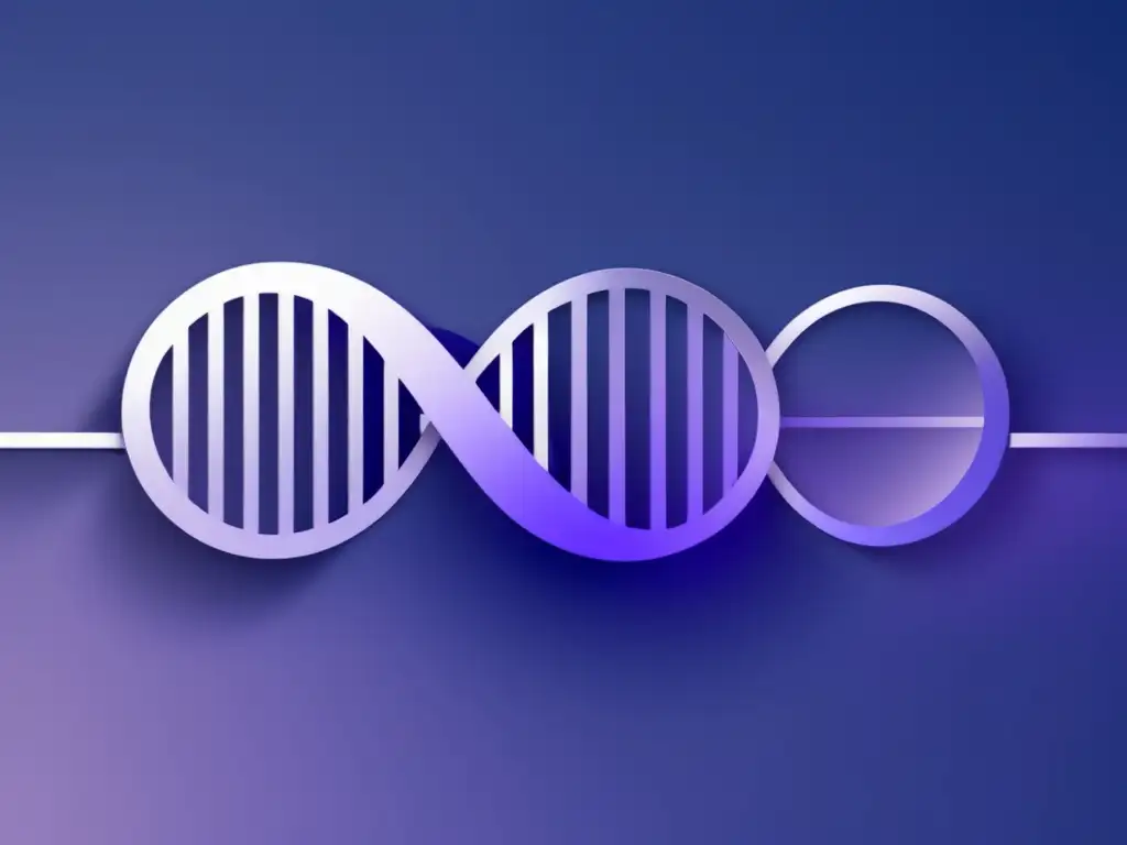 Clonación controvertida ingeniería genética: Imagen abstracta y minimalista del proceso de clonación, con ADN y clones en tonos suaves