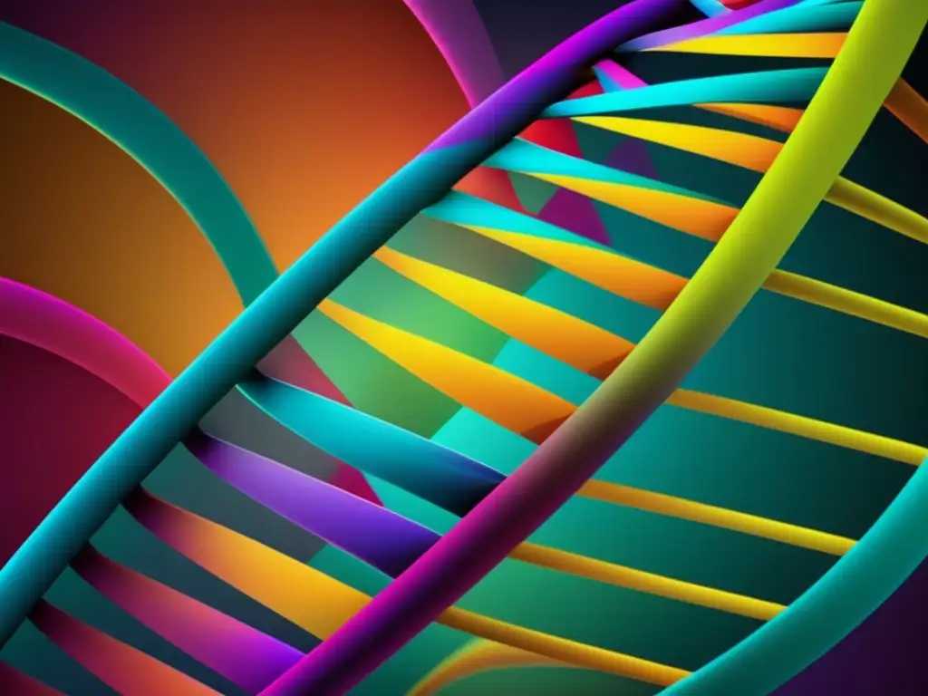 Promesa de un futuro saludable sin enfermedades, ADN en colores vibrantes