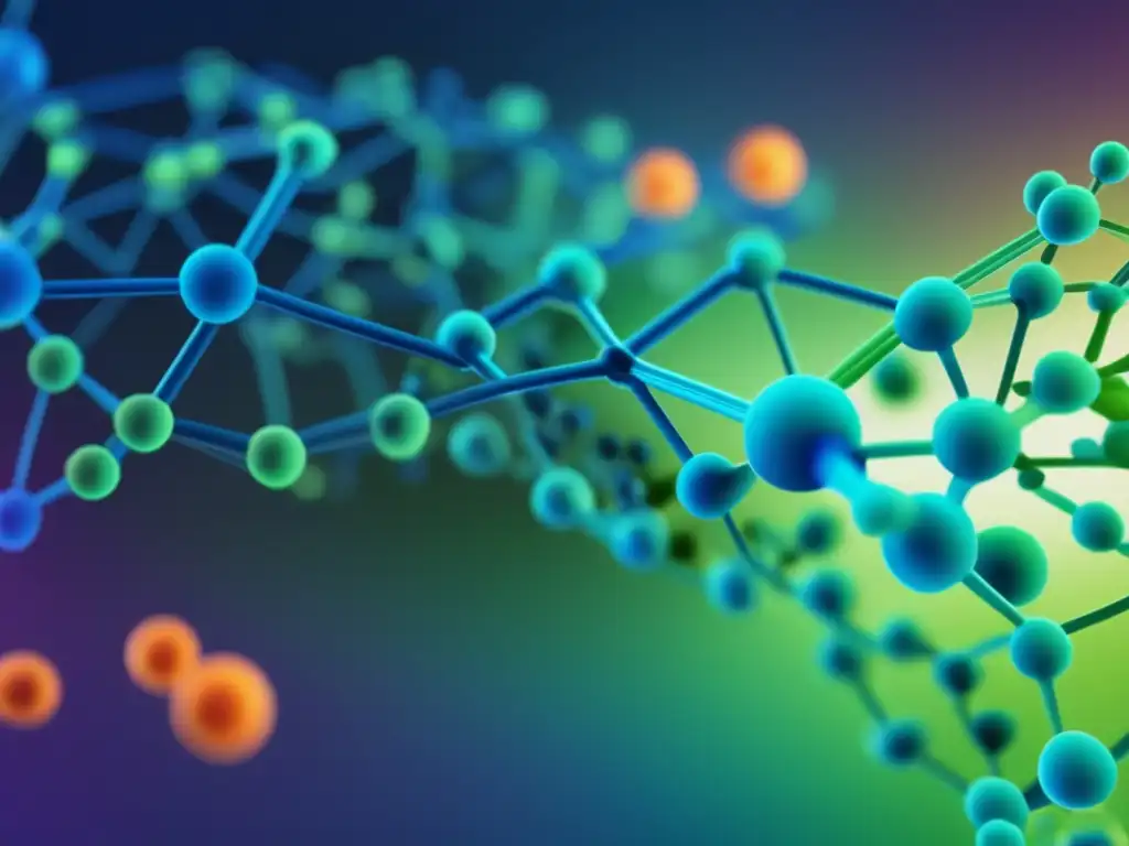 Importancia de la proteómica en biotecnología: estructuras de proteínas y colores científicos